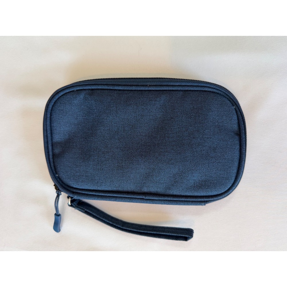 Tech Organizer Travel Case Zip Around Electronics Accessory Pouch Blue